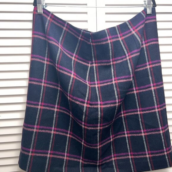 TALBOTS PLAID Wool Blend Skirt in Size 16 - Picture 3 of 4